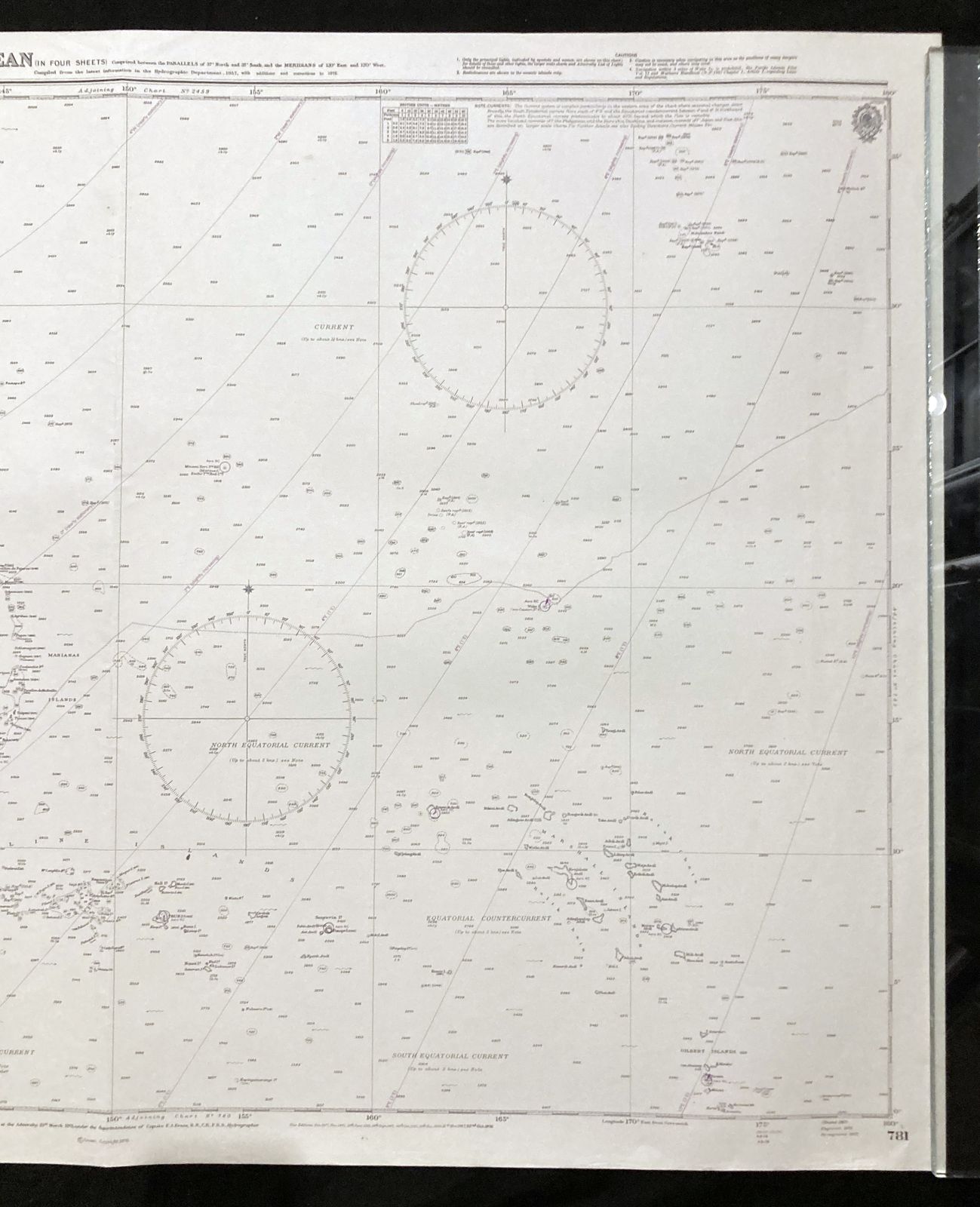 Nautical Chart North West Pacific Maritime Taiwan Philippines Admiralty 1976 photo for sale