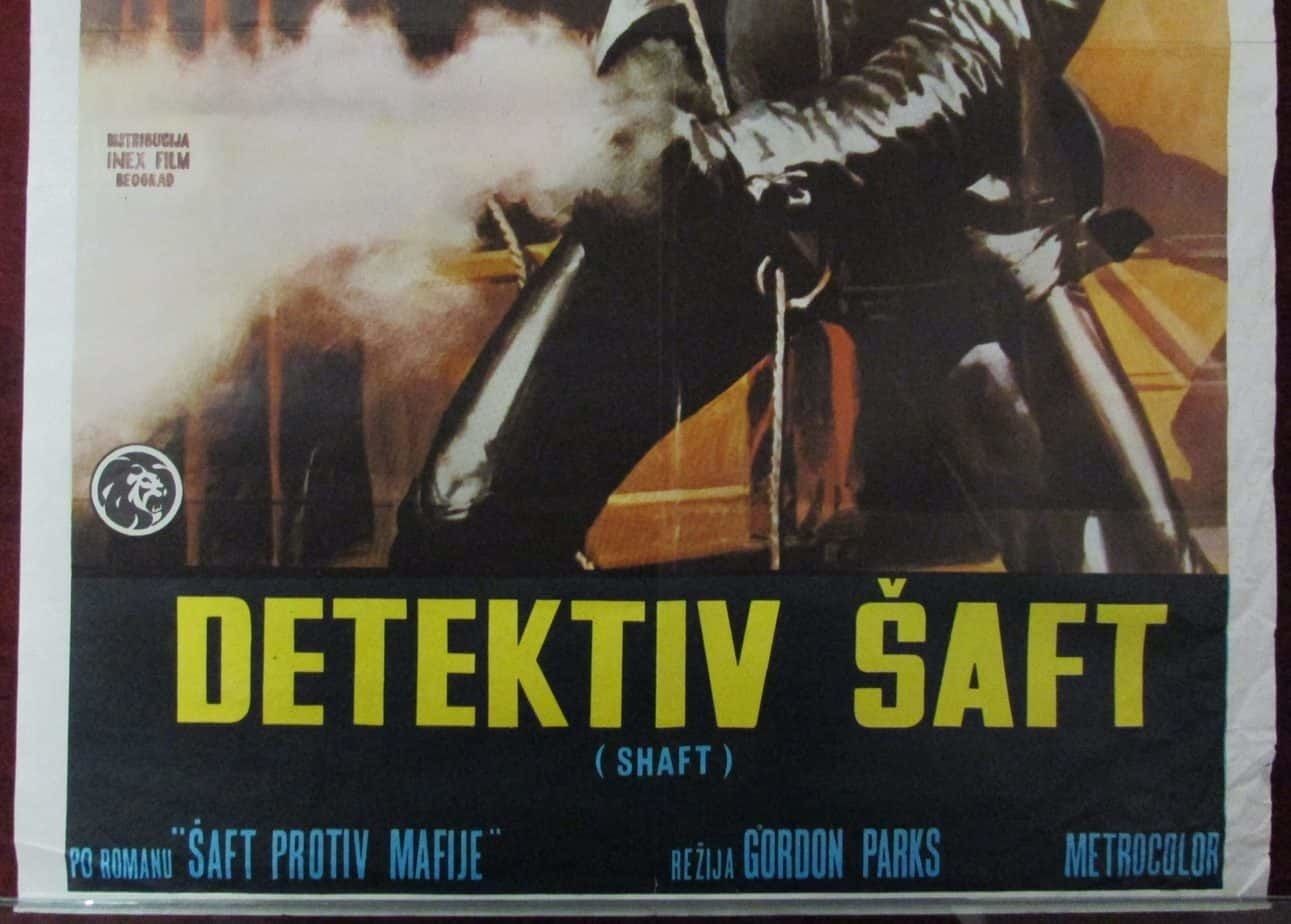 Vintage Movie Poster Shaft 1971 Roundtree Action Parks photo for sale