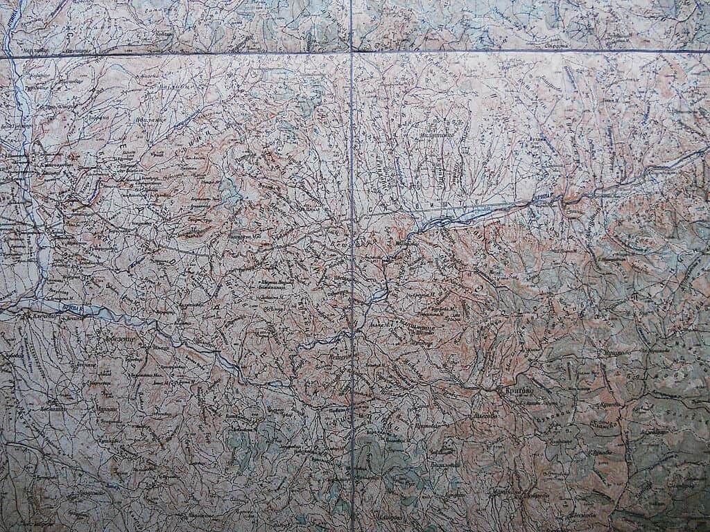 Original Military Topographic Detailed Map East Macedonia Kratovo кратово Wwi photo for sale