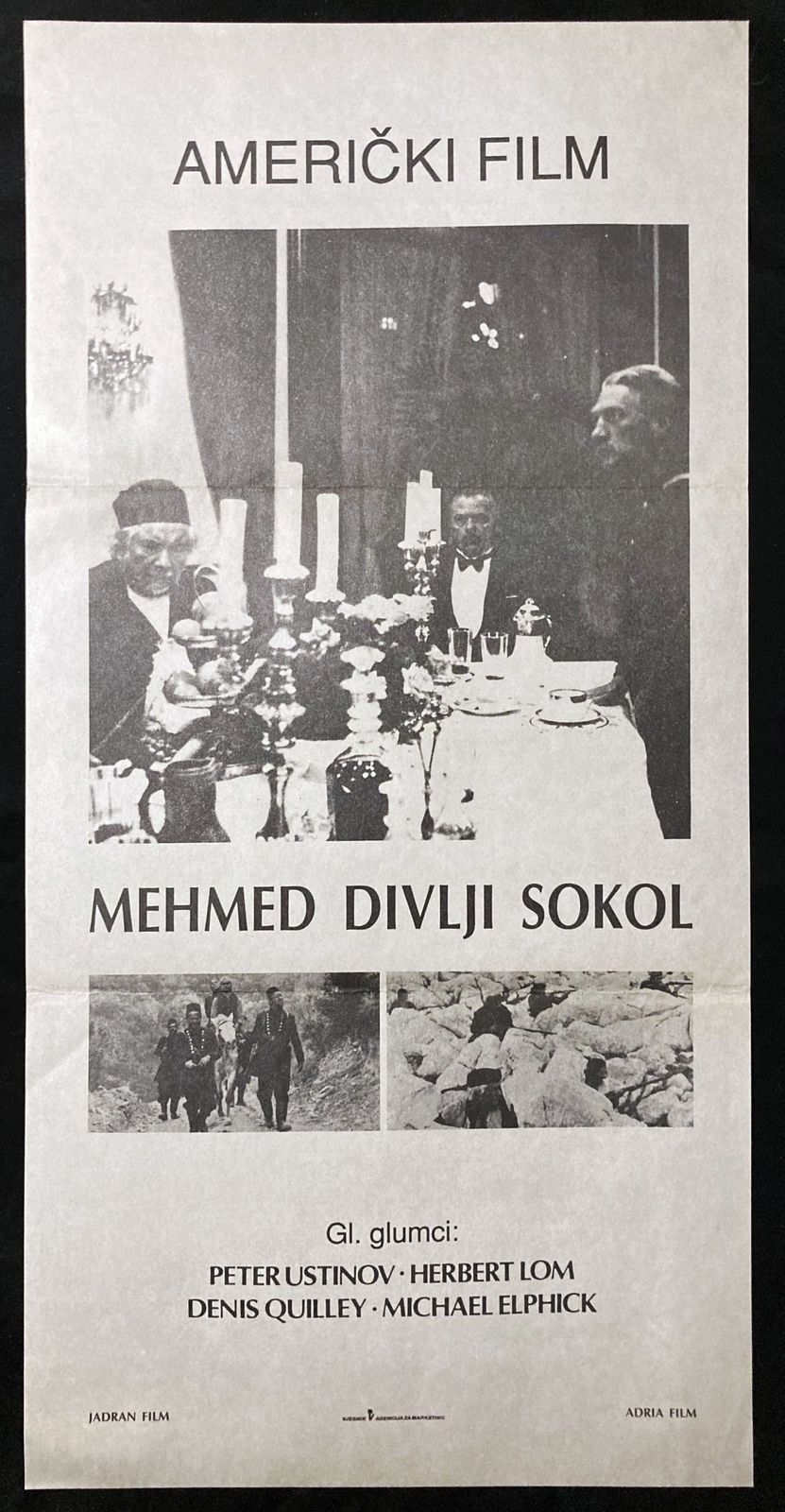 Original Movie Poster Memed My Hawk Peter Ustinov Herbert Lom 1984