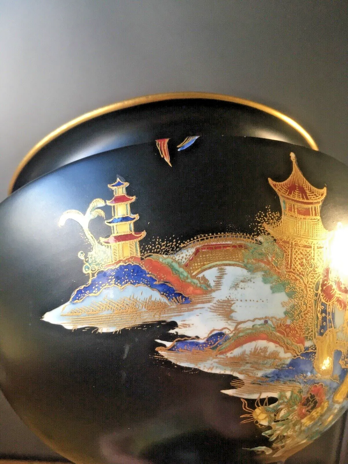 Antique W & R Carlton Ware Japonisme / Chinoiserie Geisha Girl Pedestal Urn Vase photo buy
