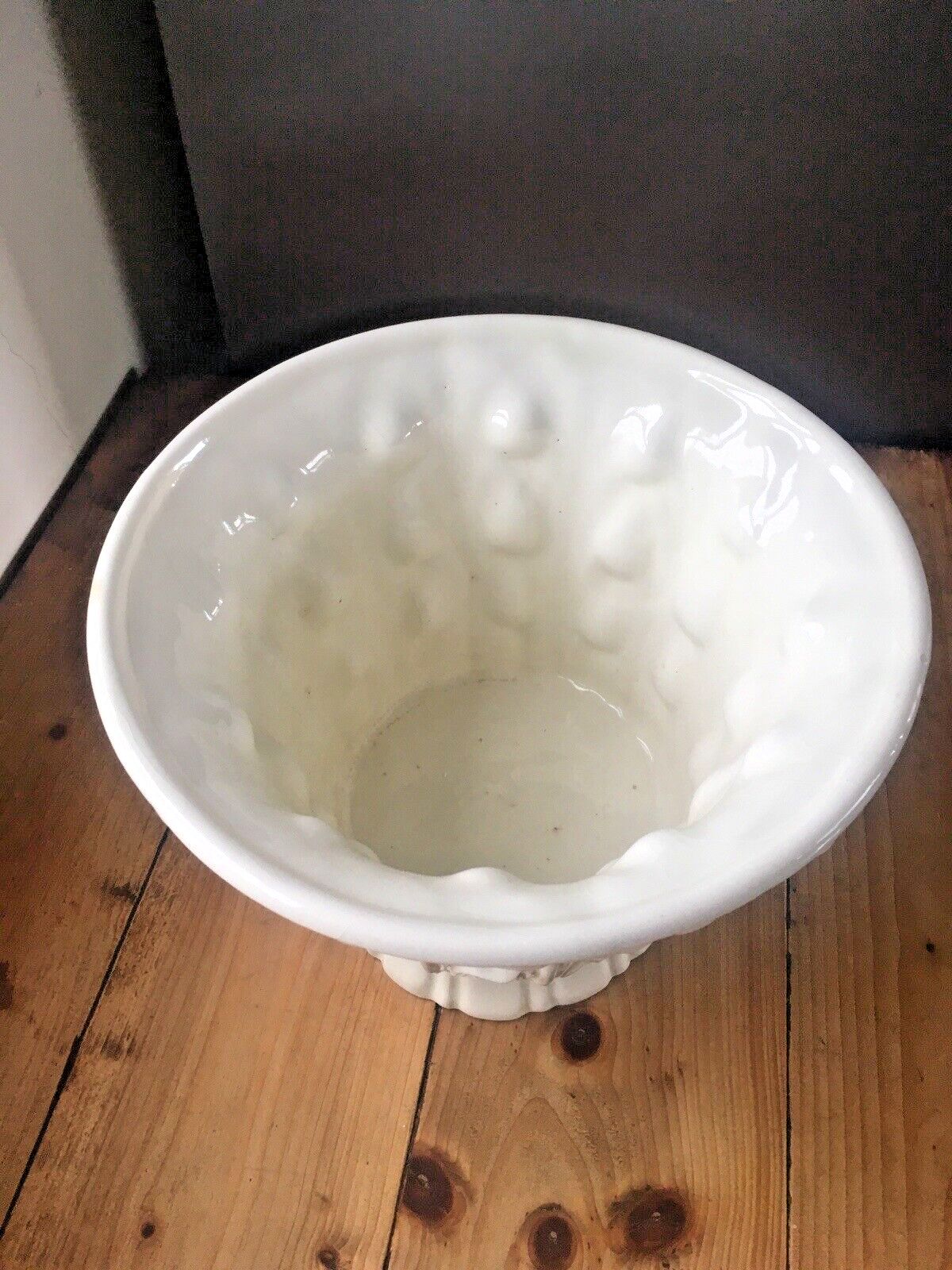photo buy Rare Large Casa Fina Spain Reed Leaves Leaf Pottery Jardiniere Planter Plant Pot