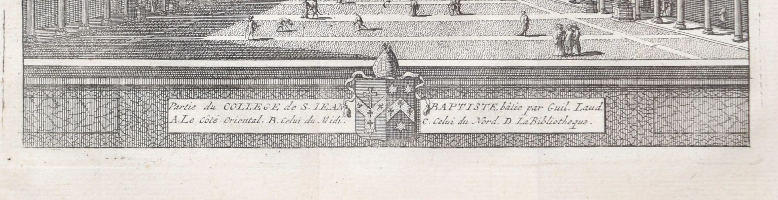 Pieter Van Der Aa (1659 1733), After David Loggan (1634–1692) St John’s College, Oxford (1727) photo furniture