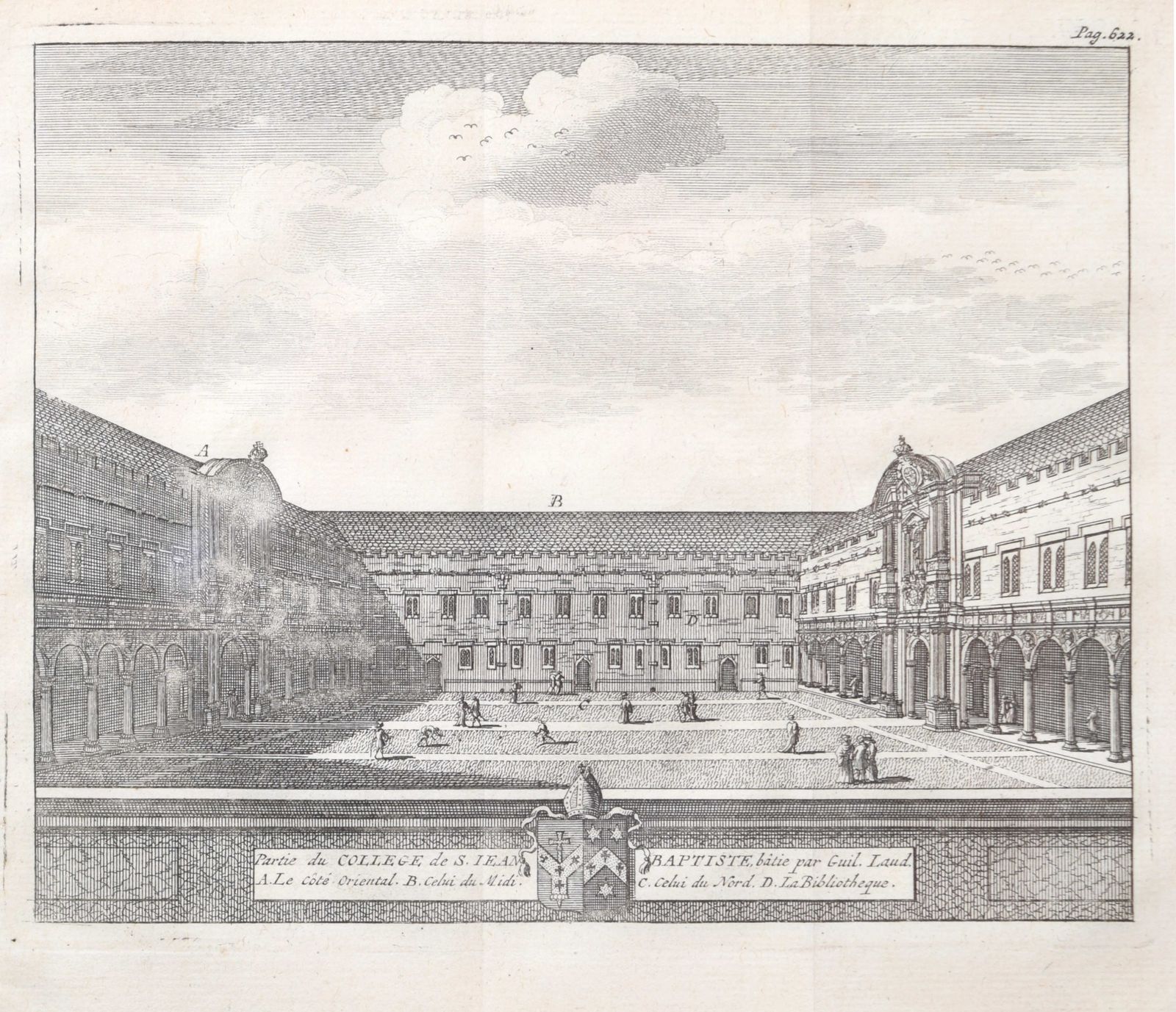 Pieter Van Der Aa (1659 1733), After David Loggan (1634–1692) St John’s College, Oxford (1727) photo 280.0