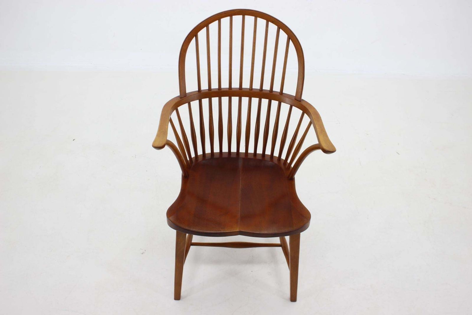 1940s Fritz Henningsen Windsor Oak Chair Model Ch 18 A Denmark photo for sale