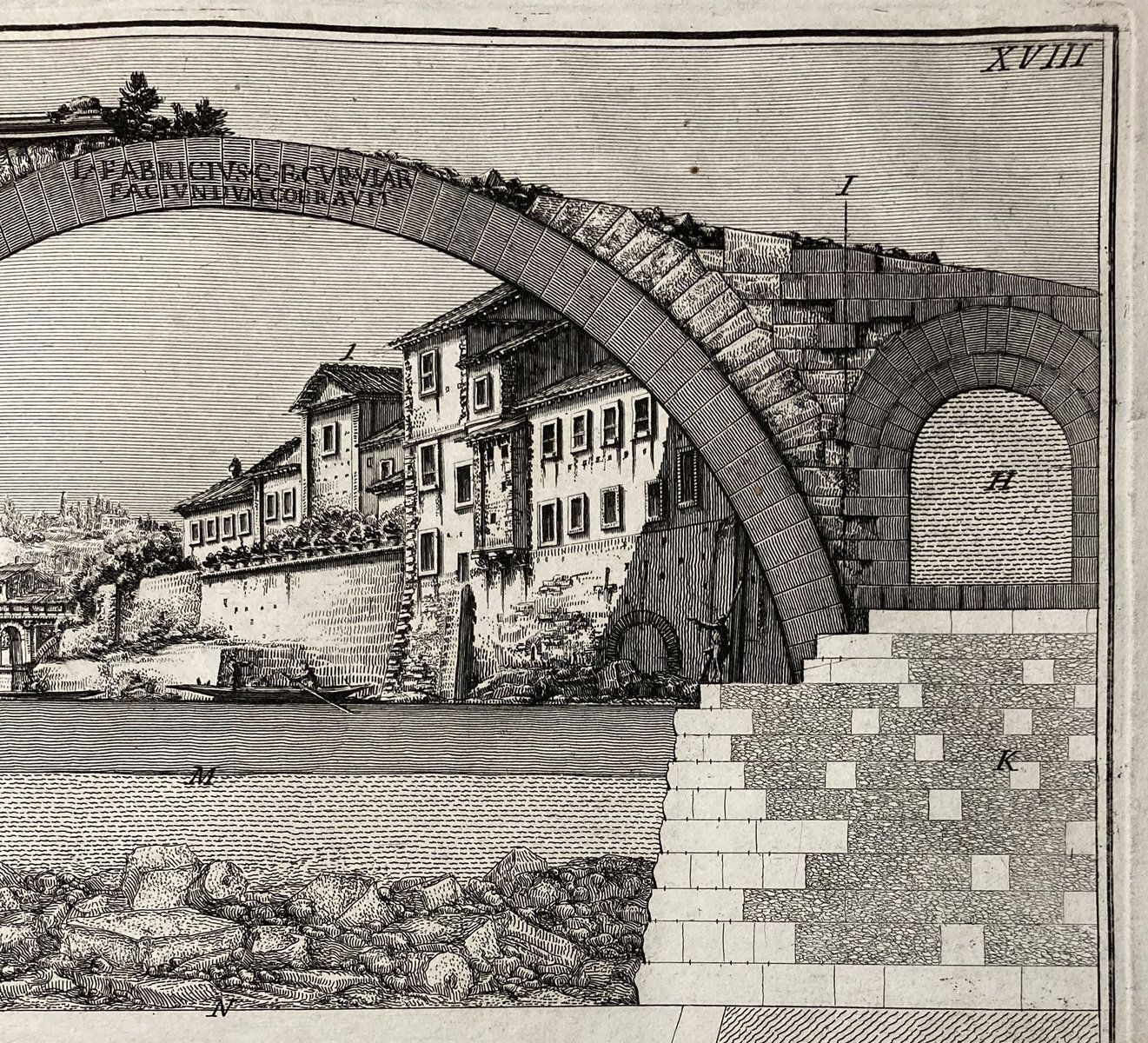 Piranesi Ponte Fabricio View 1756 Antichita Romane Quattro Capi photo Art