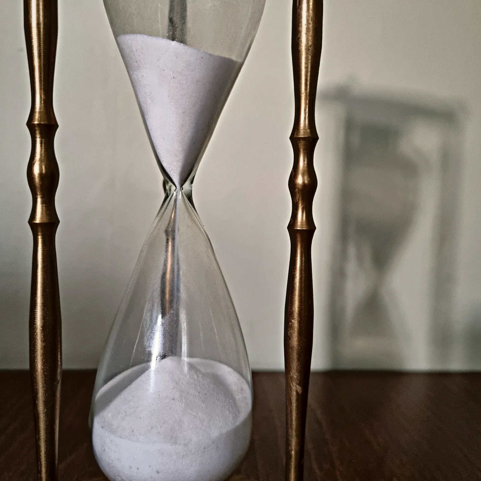 Antique Solid Brass Sand Clock photo Home Decor
