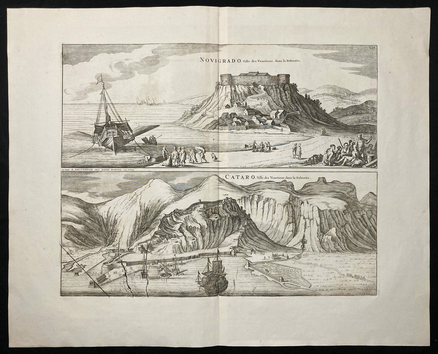 Antique Print Kotor Novigrad Bleau Nouveau Theatre De L’italie 1704 photo furniture