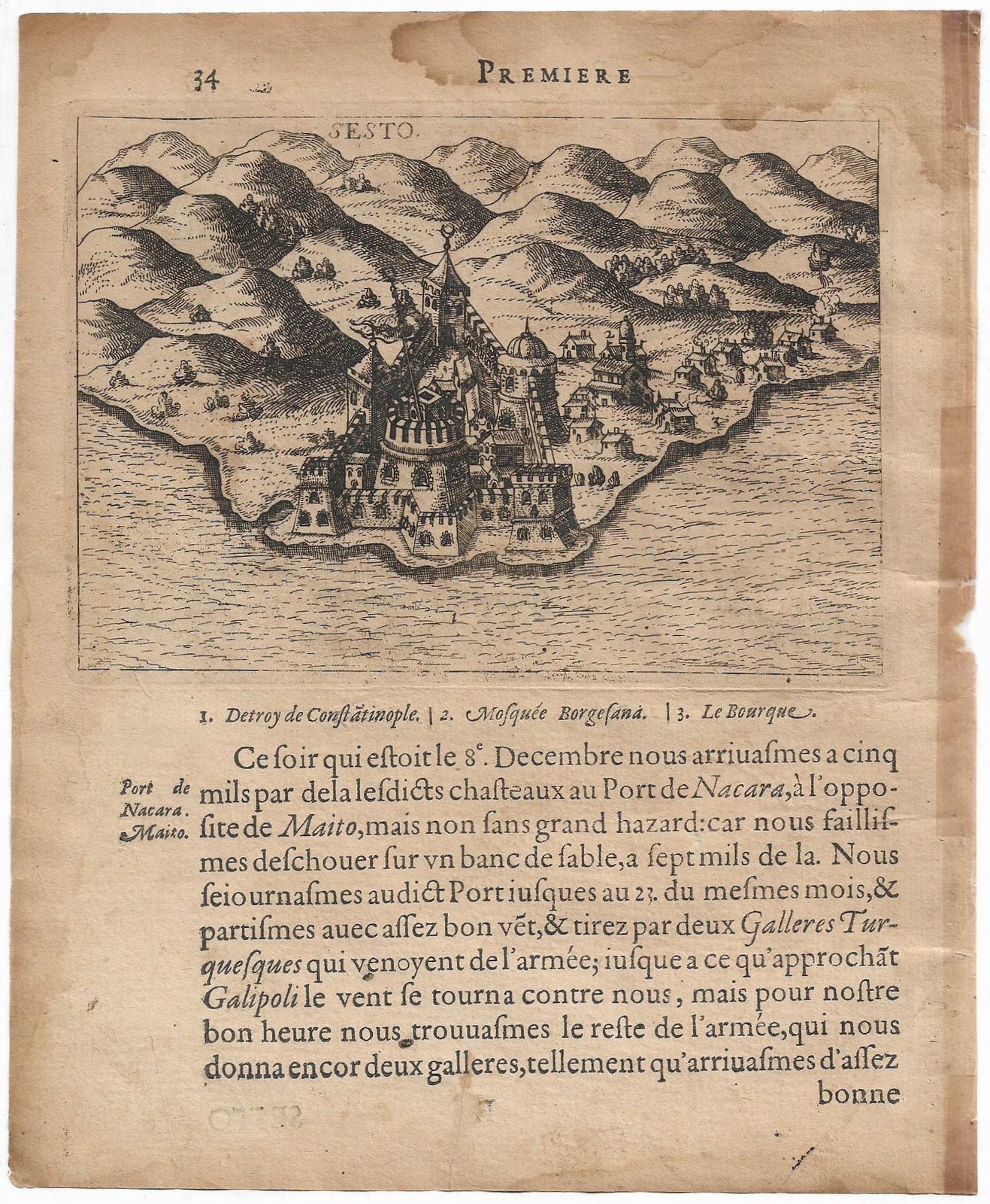 Sestos Veduta Turkey Sesto σηστός Türkiye Henri Beauvau 1615 photo furniture