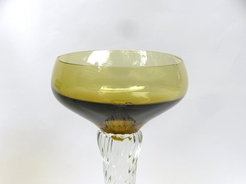 Art Deco Wine Glasses In Crystal Glass, 1920s, Set Of 7 photo buy