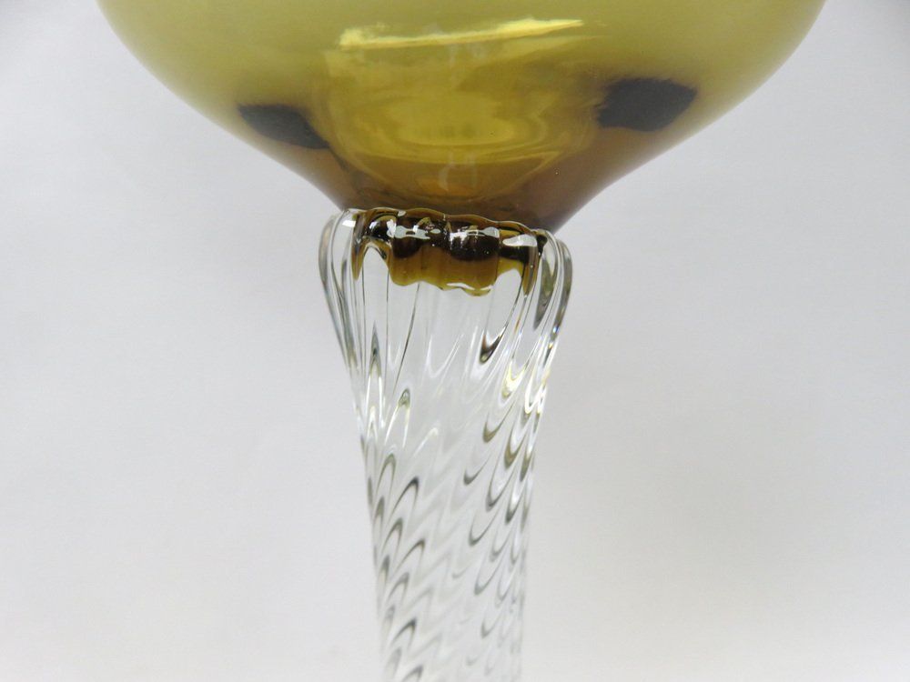 photo for sale Art Deco Wine Glasses In Crystal Glass, 1920s, Set Of 7