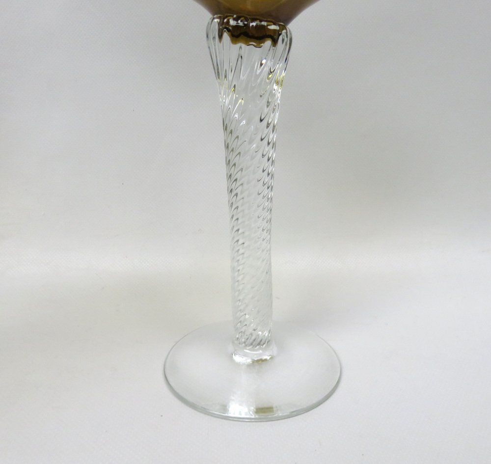 Home Decor Art Deco Wine Glasses In Crystal Glass, 1920s, Set Of 7 photo