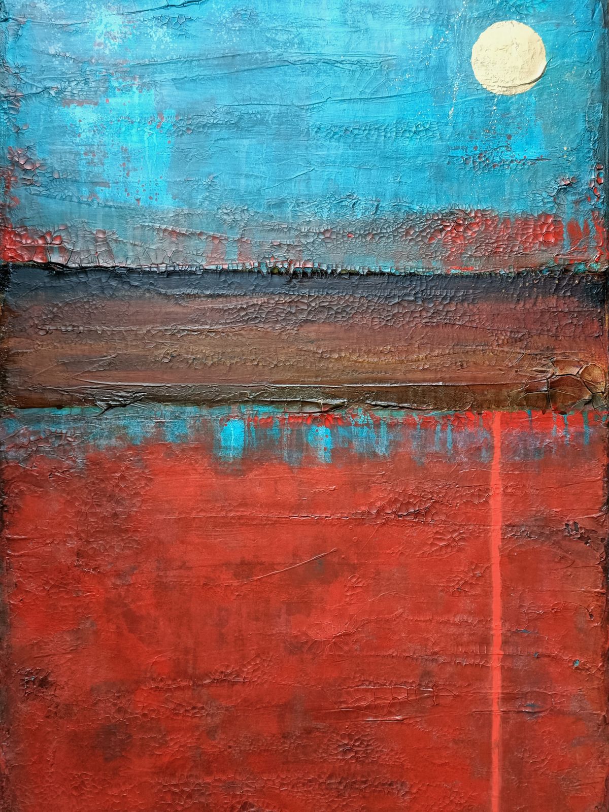 Drought. Abstract Mixed Media Painting By Shelly Cook