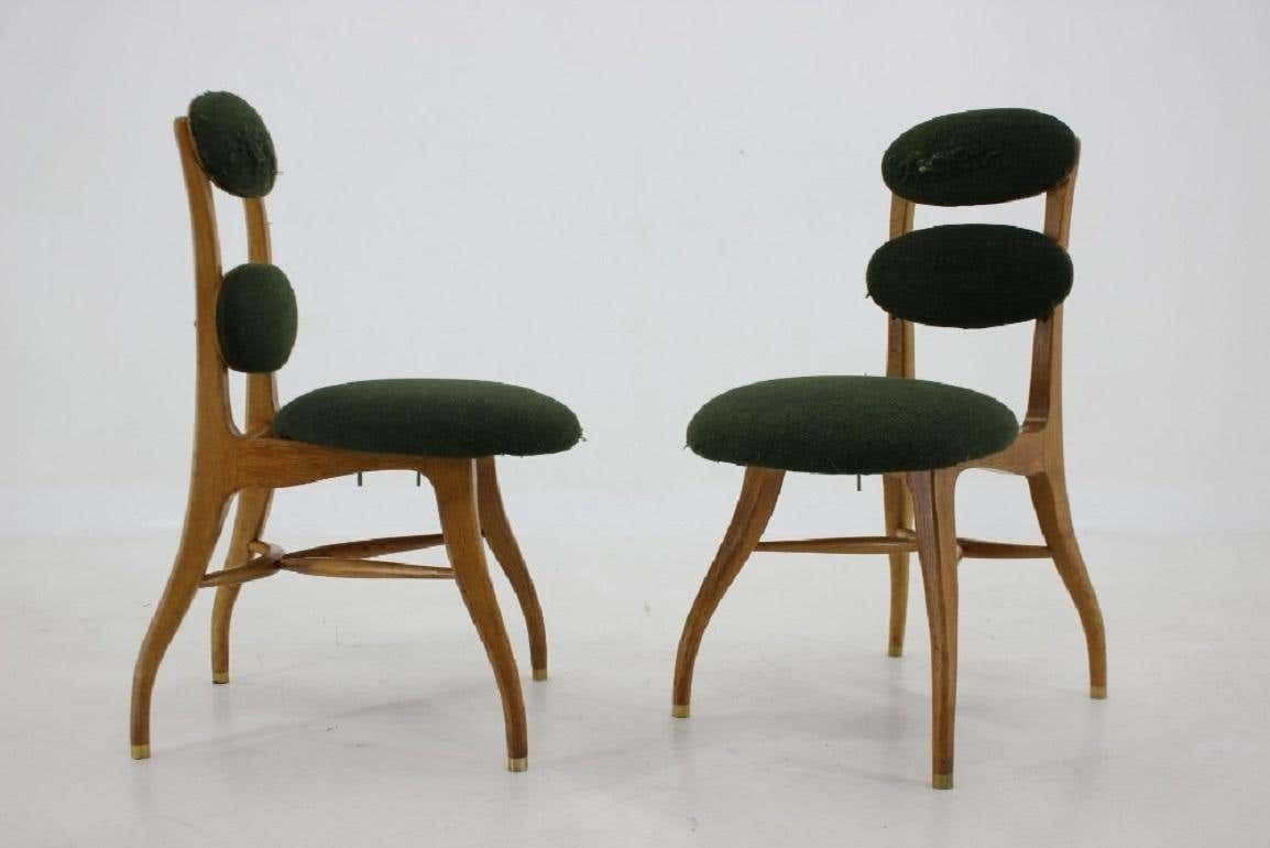 Pair Of Very Rare Vilhelm Lauritzen Music Chair ,Denmark photo for sale