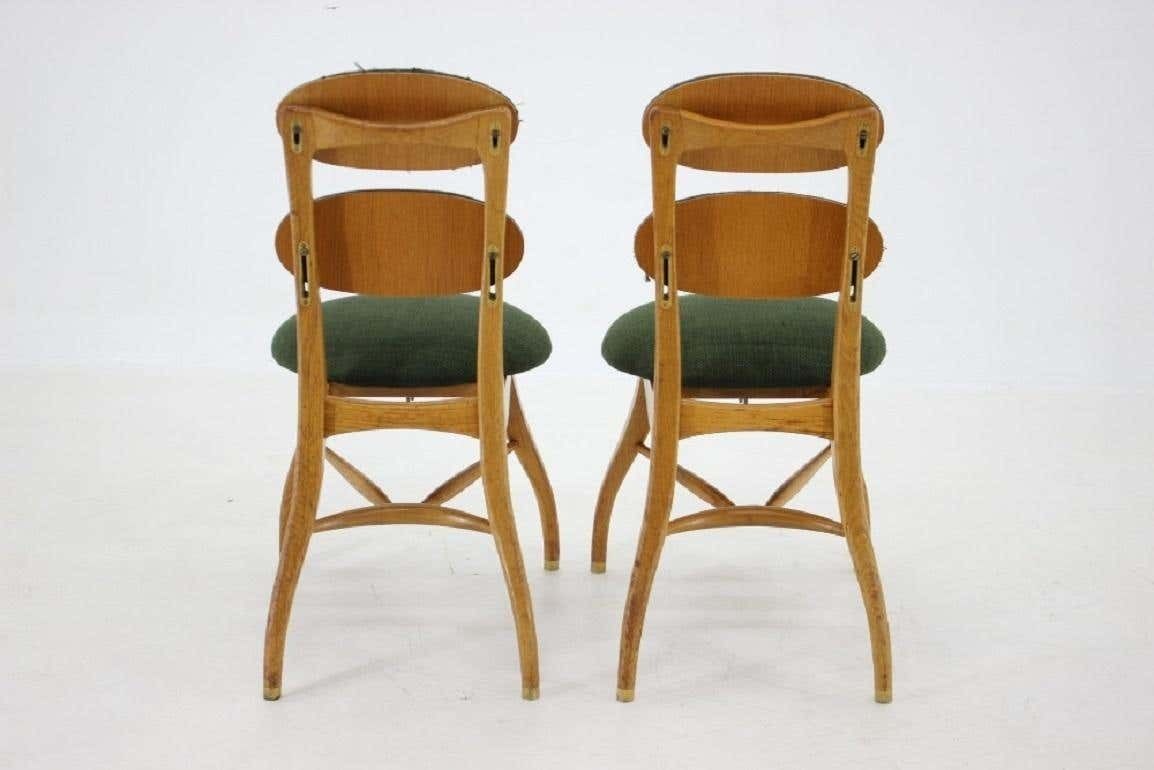 Pair Of Very Rare Vilhelm Lauritzen Music Chair ,Denmark photo vintage