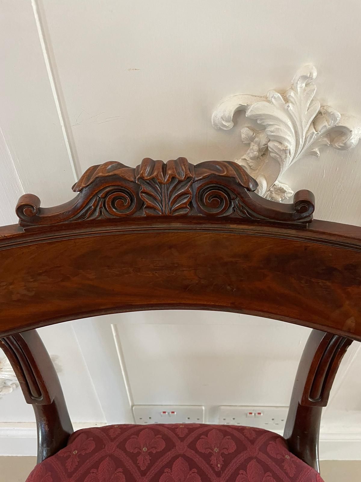 Fine Set Of 6 Antique 19th Century Quality Mahogany Library Chairs By Gillows photo 3495.0