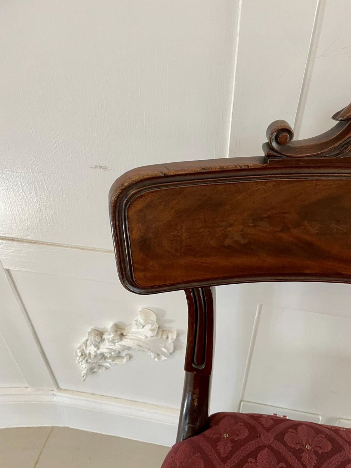 photo for sale Fine Set Of 6 Antique 19th Century Quality Mahogany Library Chairs By Gillows