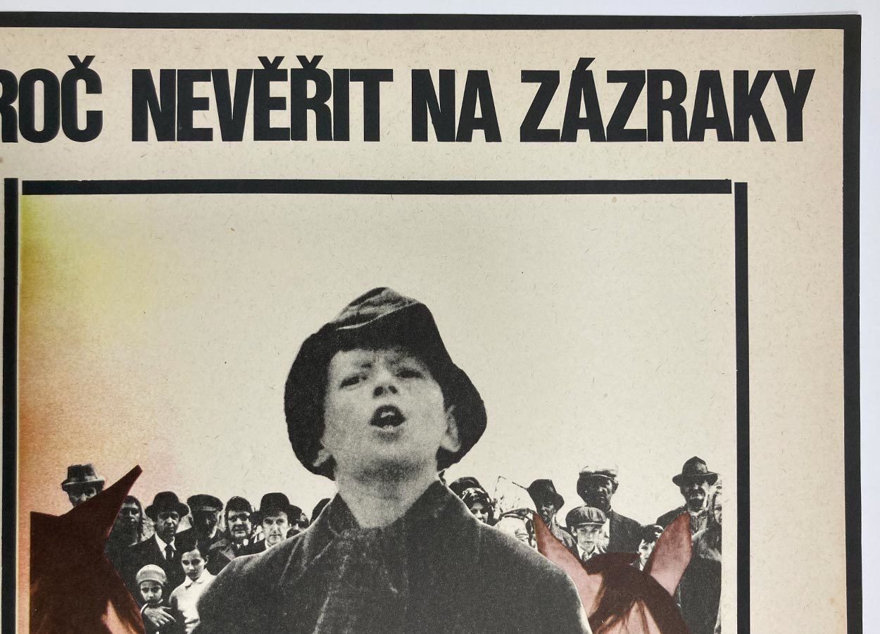 Original Film Poster, Why Not Believe In Miracles?, Milan Grygar, 1977, Genuine Czech Vintage Print photo Art