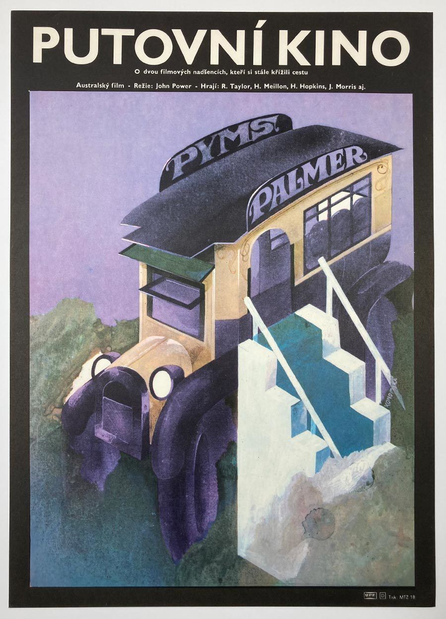 Original Film Poster, The Picture Show Man, Eliška Konopiská, 1977, Genuine Czech Vintage Print