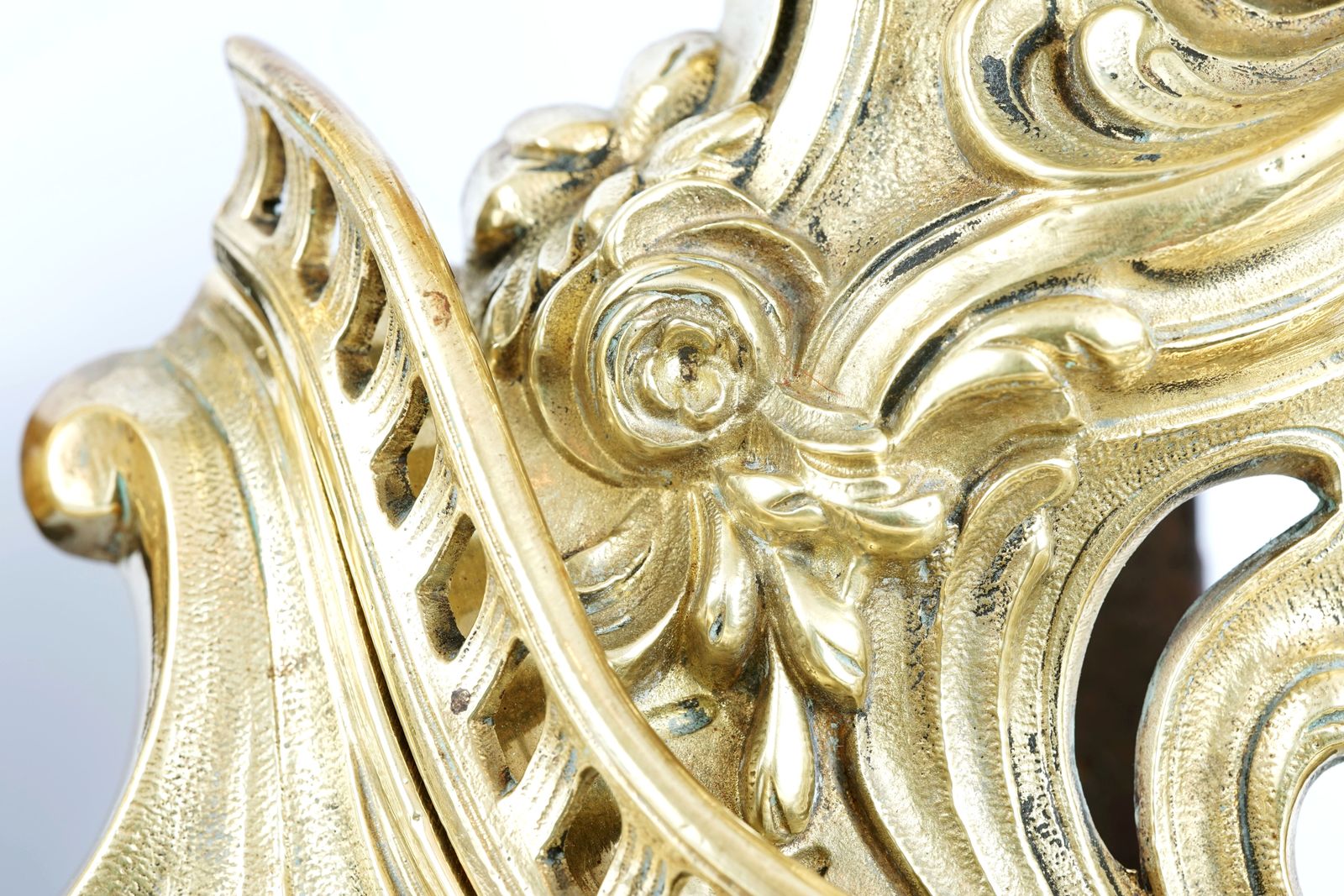Pair Of Louis XV Style Bronze Chenets By Charles Casier photo furniture