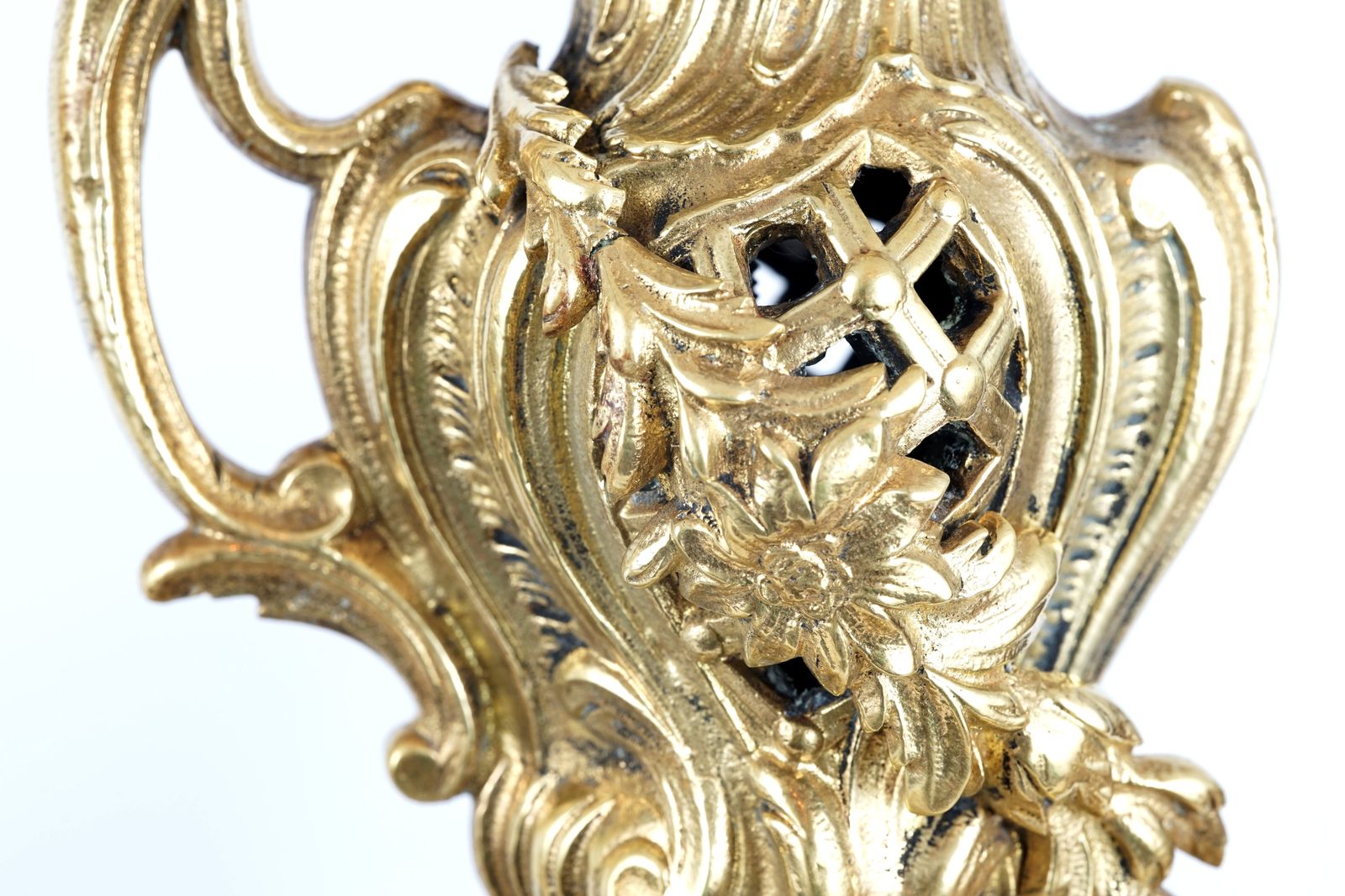 Pair Of Louis XV Style Bronze Chenets By Charles Casier photo buy