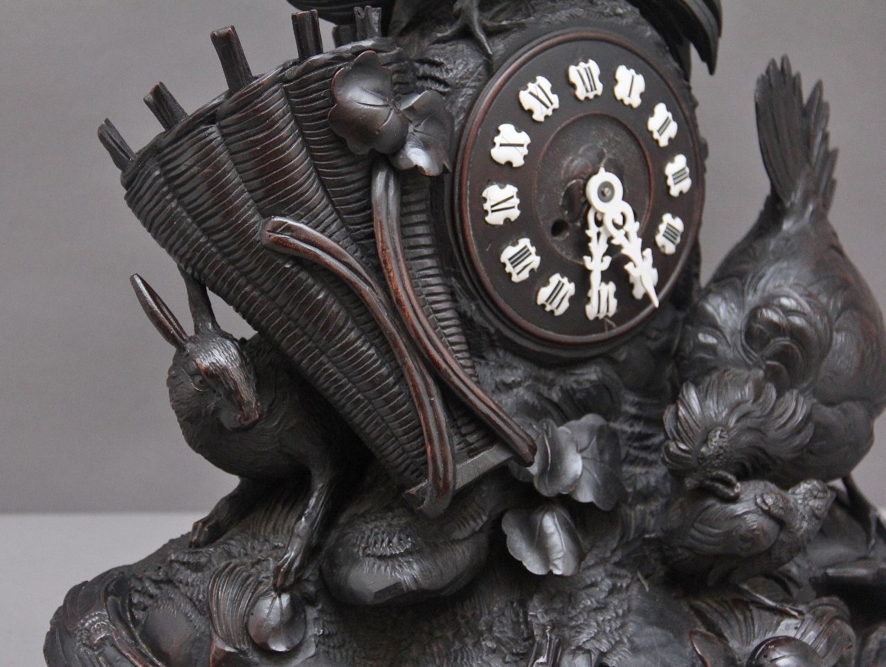 Home Decor 19th Century Black Forest Mantel Clock photo