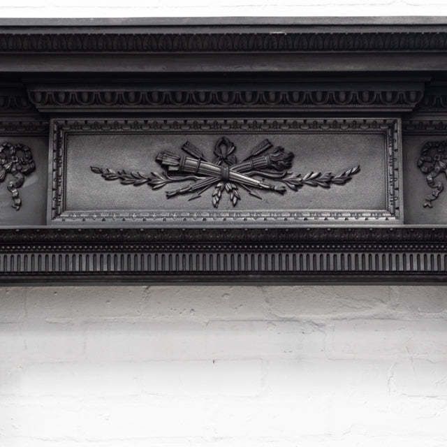 Antique Cast Iron Fireplace Surround photo vintage