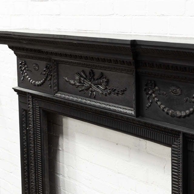 photo furniture Antique Cast Iron Fireplace Surround