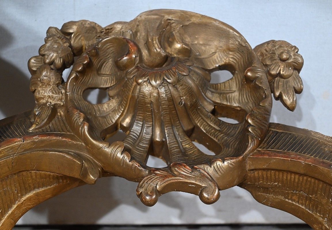 photo buy Wall Console In Golden Wood, Louis XV Style, Napoleon III Period   Mid 19th Century