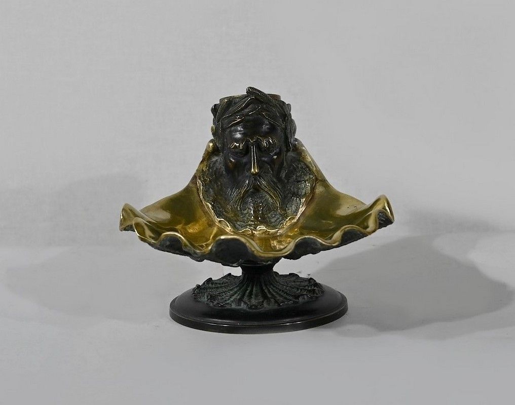 Inkwell In Bronze With Double Patina   2nd Part Of The 19th Century photo furniture