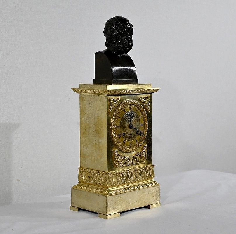 Clock In Gilt Bronze, Stamped A. Destape   Early 19th Century photo furniture