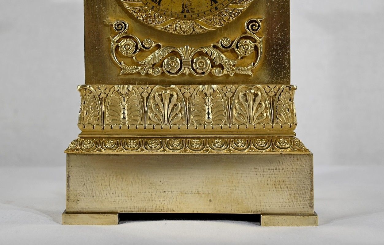 2436.98 Clock In Gilt Bronze, Stamped A. Destape   Early 19th Century photo