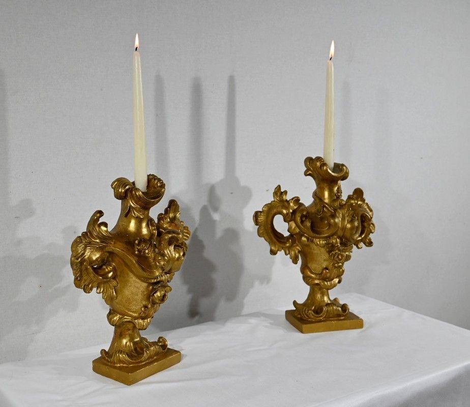 Florentine Fire Pots In Golden Linden   Late 18th Century photo furniture