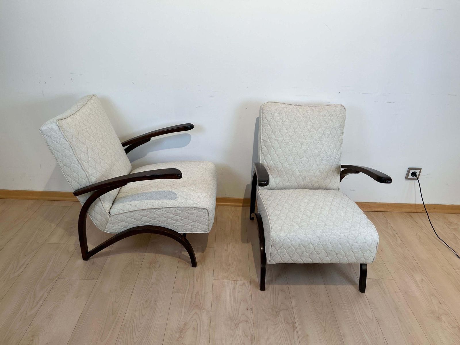 Art Deco Lounge Chairs By J. Halabala, Czech Republic, Circa 1930 photo Furniture