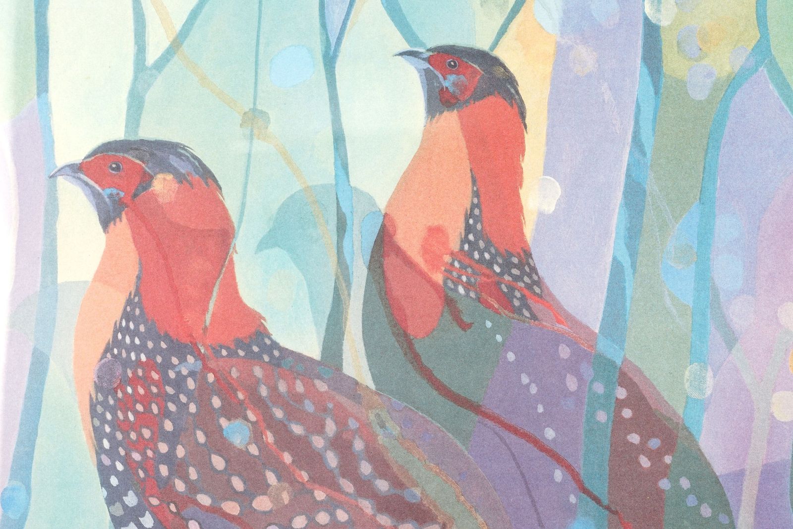 Western Tragopan, Limited Edition Print By Lars Knudsen photo for sale
