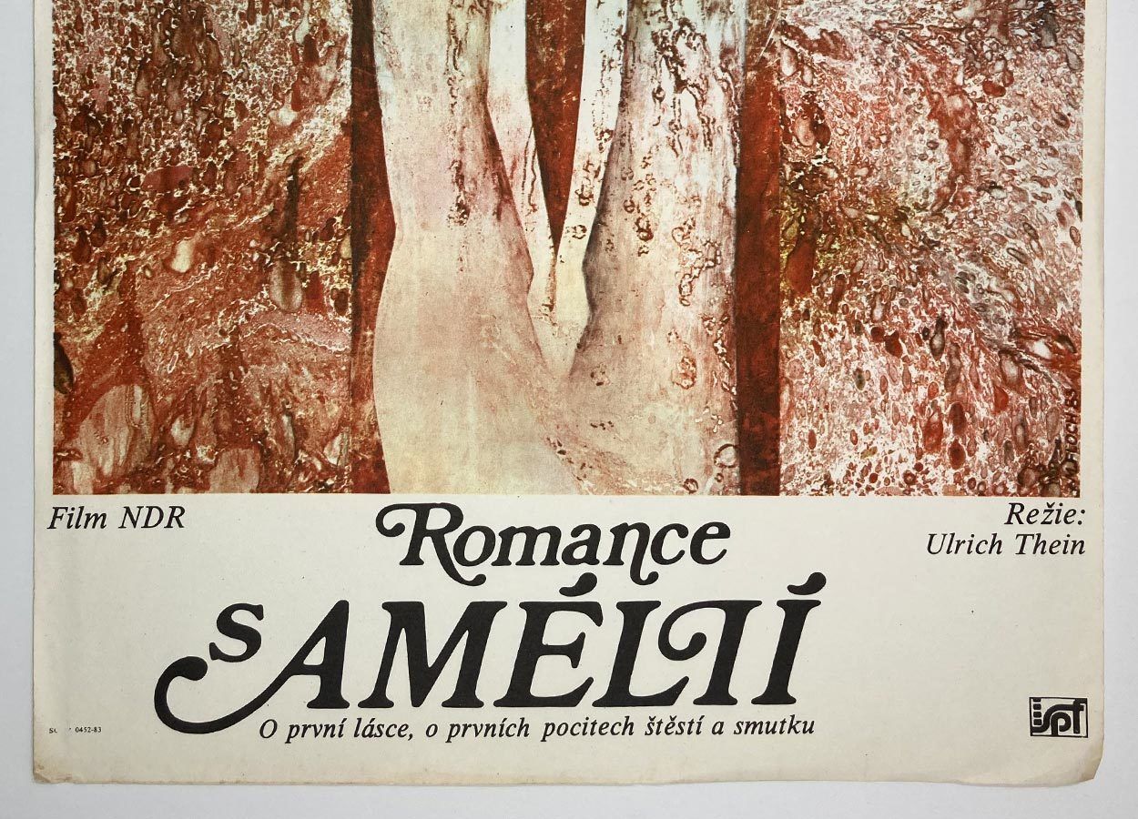 Original Film Poster, Romance With Amelie, Miroslav Floch, 1983, Genuine Czech Vintage Print photo for sale