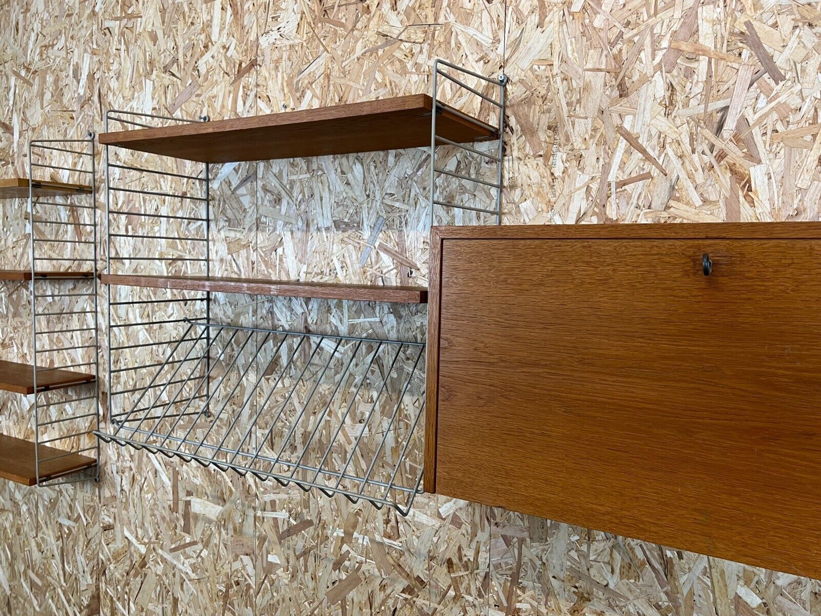 60's 70's Oak String Shelf Module By Kajsa And Nils Nisse Strinning Sweden photo 1543.0