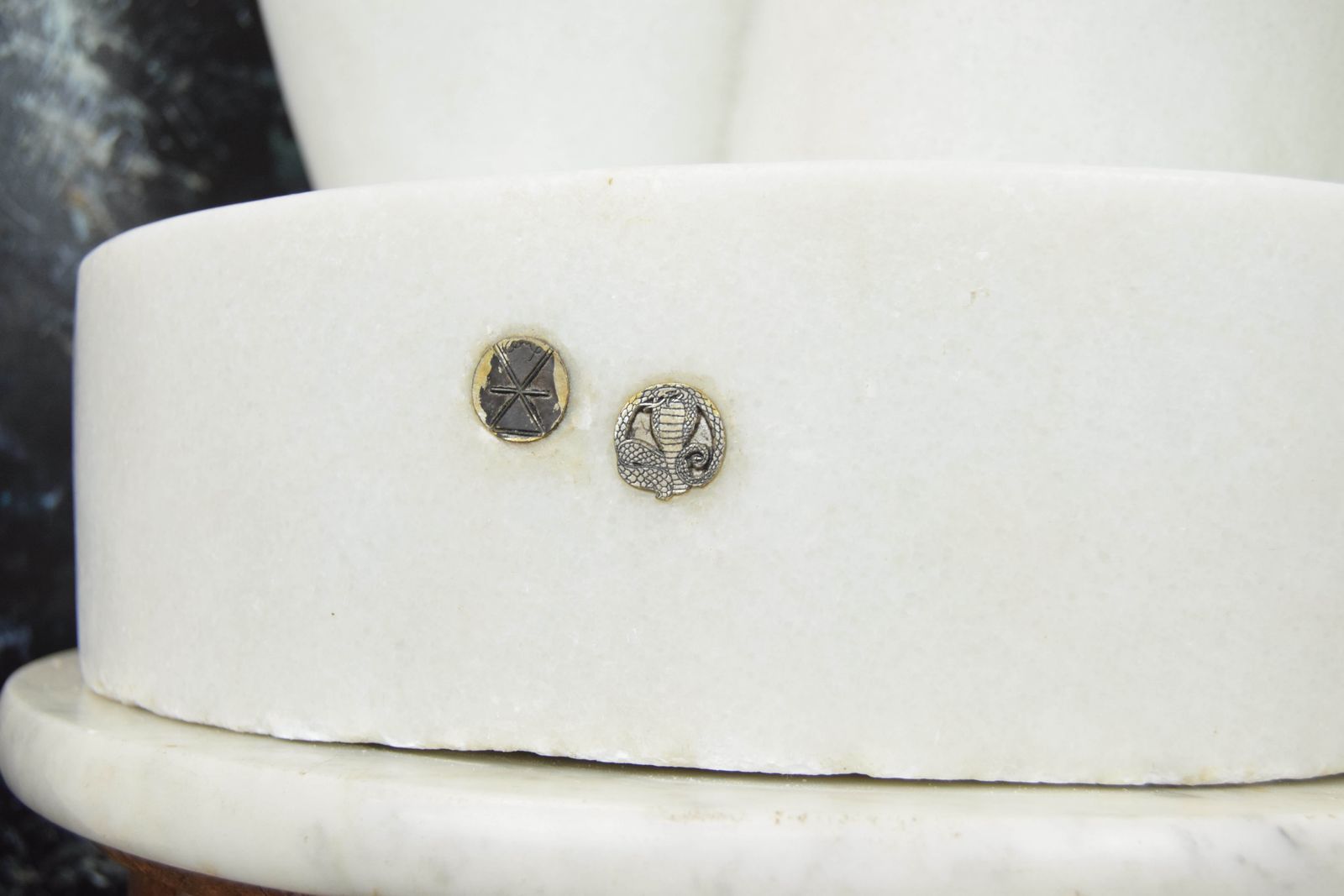 photo for sale David Kemp   A Solid Mystery White Marble Three Quarter Bust Of A Female Torso