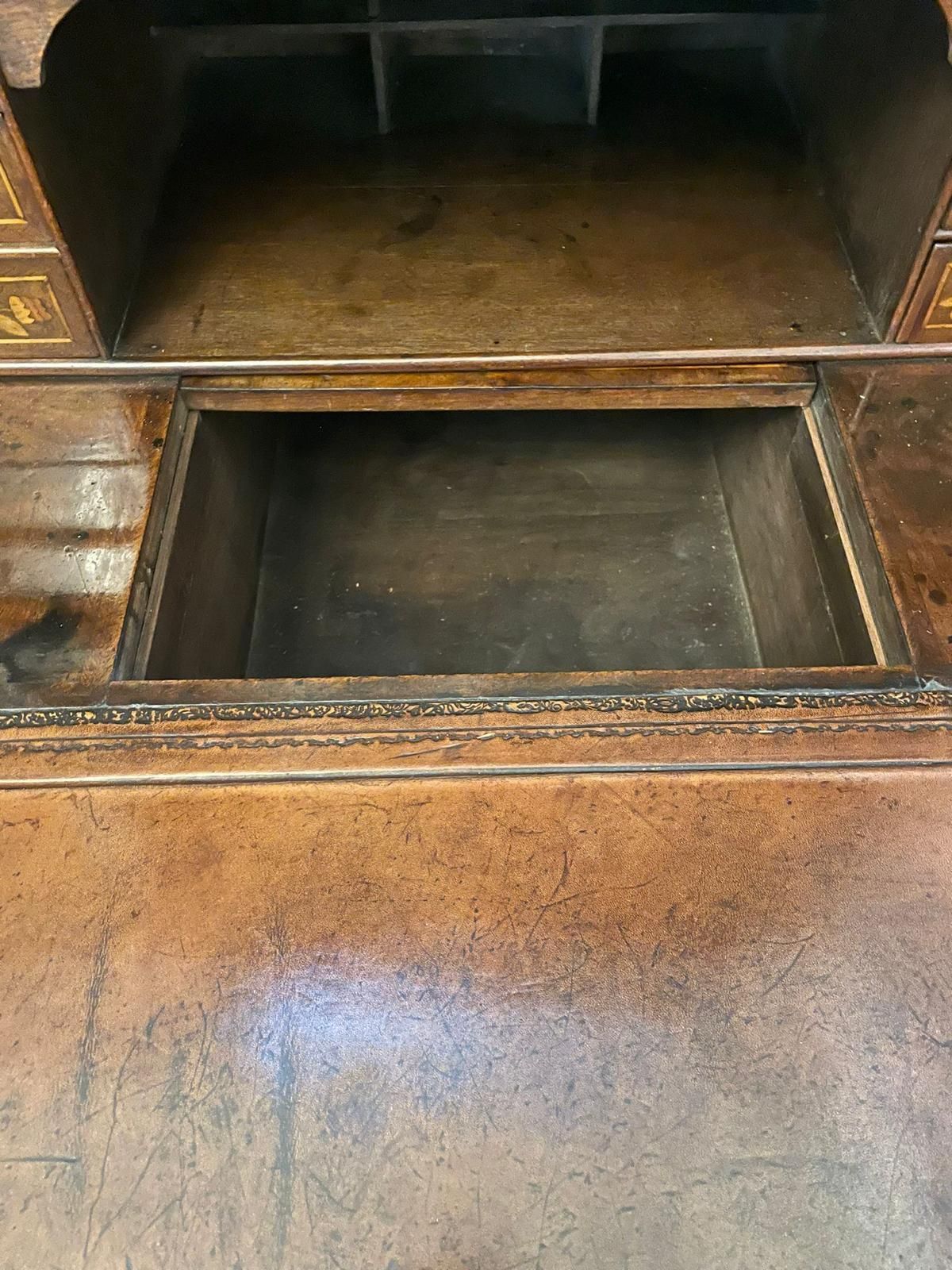 photo buy Antique Outstanding Quality Burr Walnut Inlaid Marquetry Double Dome Bureau
