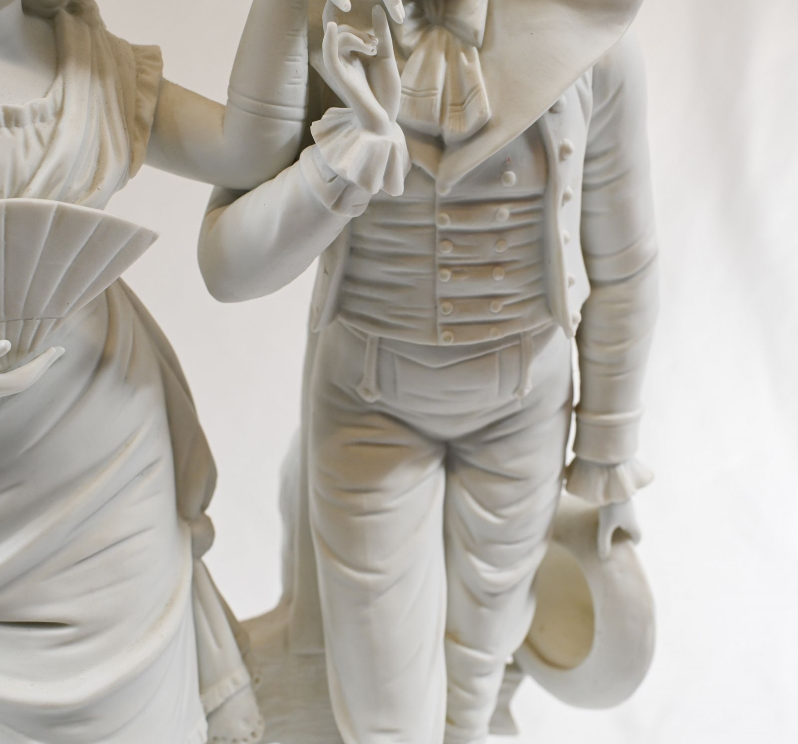 Parian Biscuit Ware Statue Lovers French Parian Antique photo Art