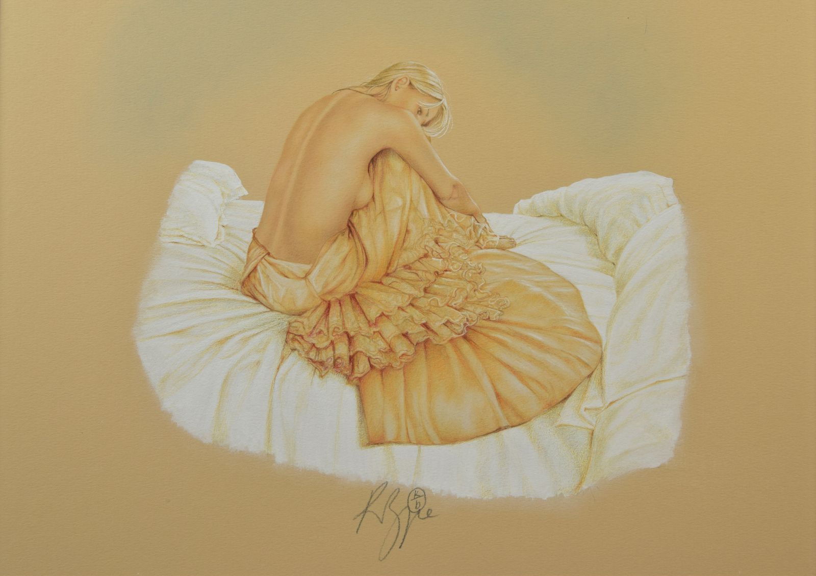Kay Boyce Original Pastel "Day Dreaming" Framed And Glazed photo Art