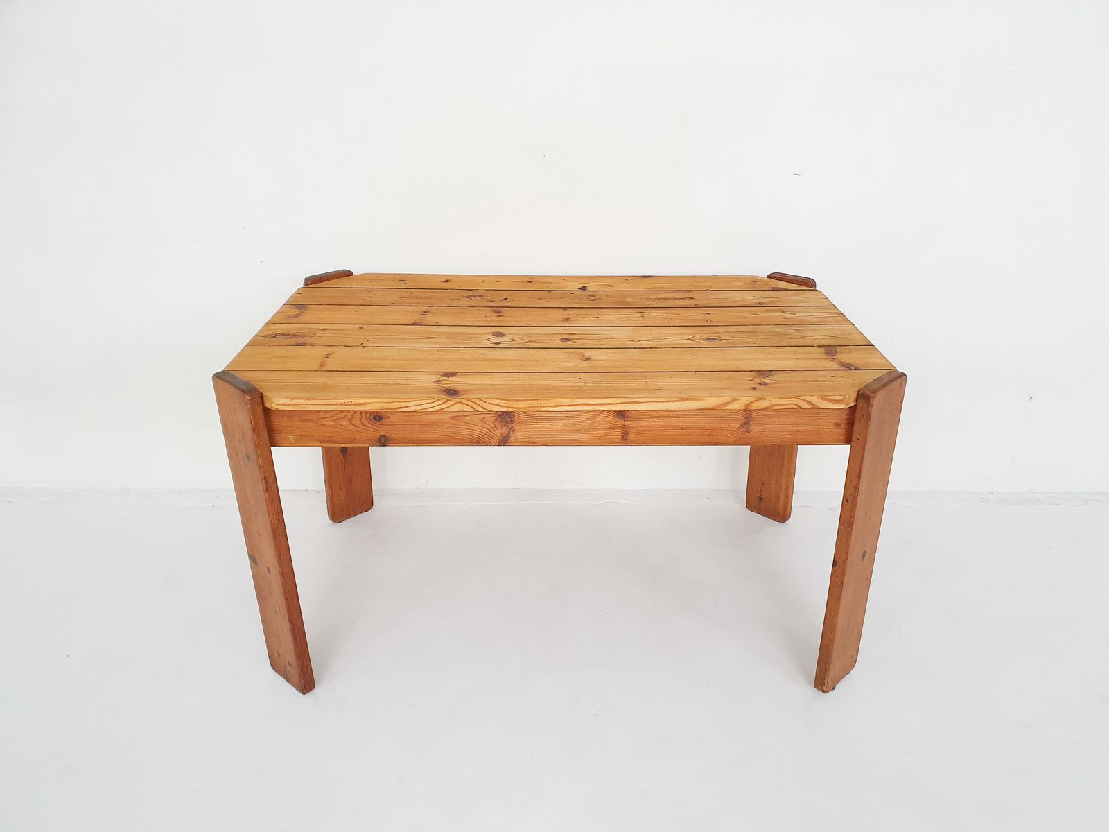 Pinewood Dining Table Attrb. To Ate Van Apeldoorn, The Netherlands 1970's photo furniture