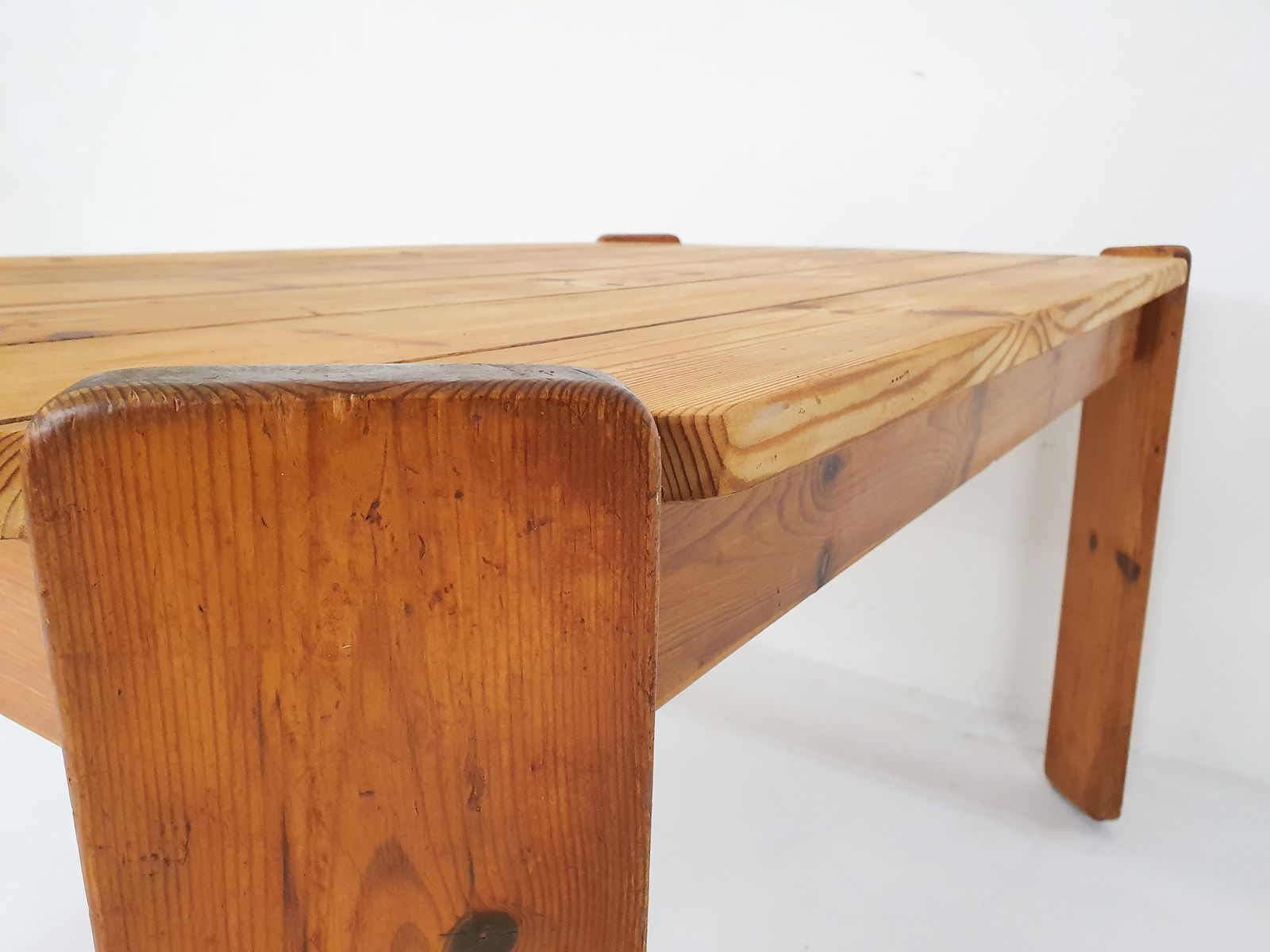 photo furniture Pinewood Dining Table Attrb. To Ate Van Apeldoorn, The Netherlands 1970's