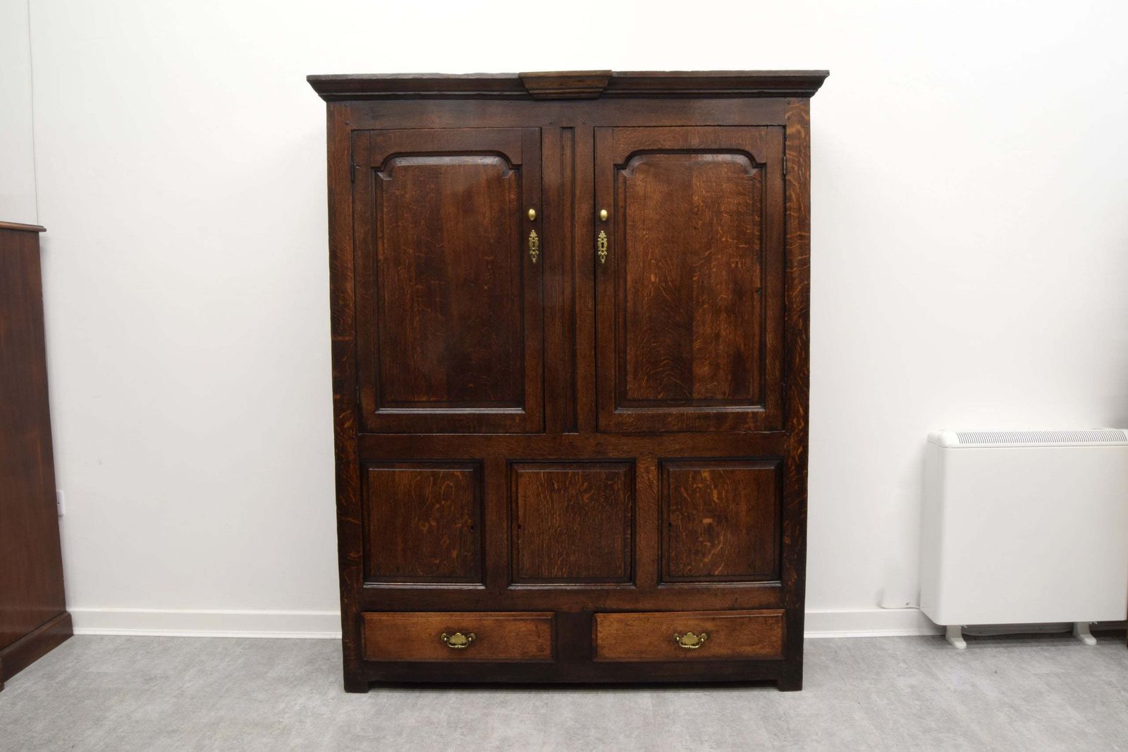 An Early 18th Century Oak Housekeepers Cupboard / Cabinet photo furniture