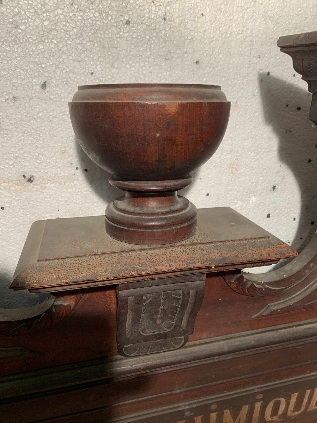 Pediment Or Top Of Furniture In Natural Wood XIX Century photo buy