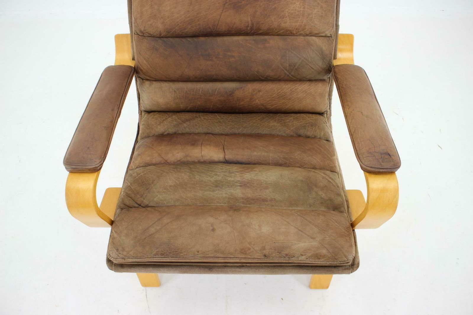 Furniture 1970s Yngve Ekström "Contino" Leather Armchair,Sweden photo