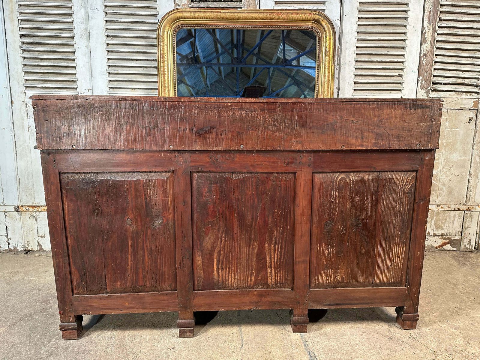 photo for sale Rare Early Antique French Provincial Château Estate Managers Oak & Walnut Counter/Desk/Console Circa 1700