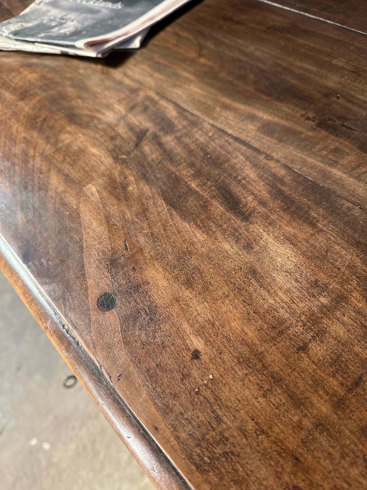 photo vinterior Rare Early Antique French Provincial Château Estate Managers Oak & Walnut Counter/Desk/Console Circa 1700