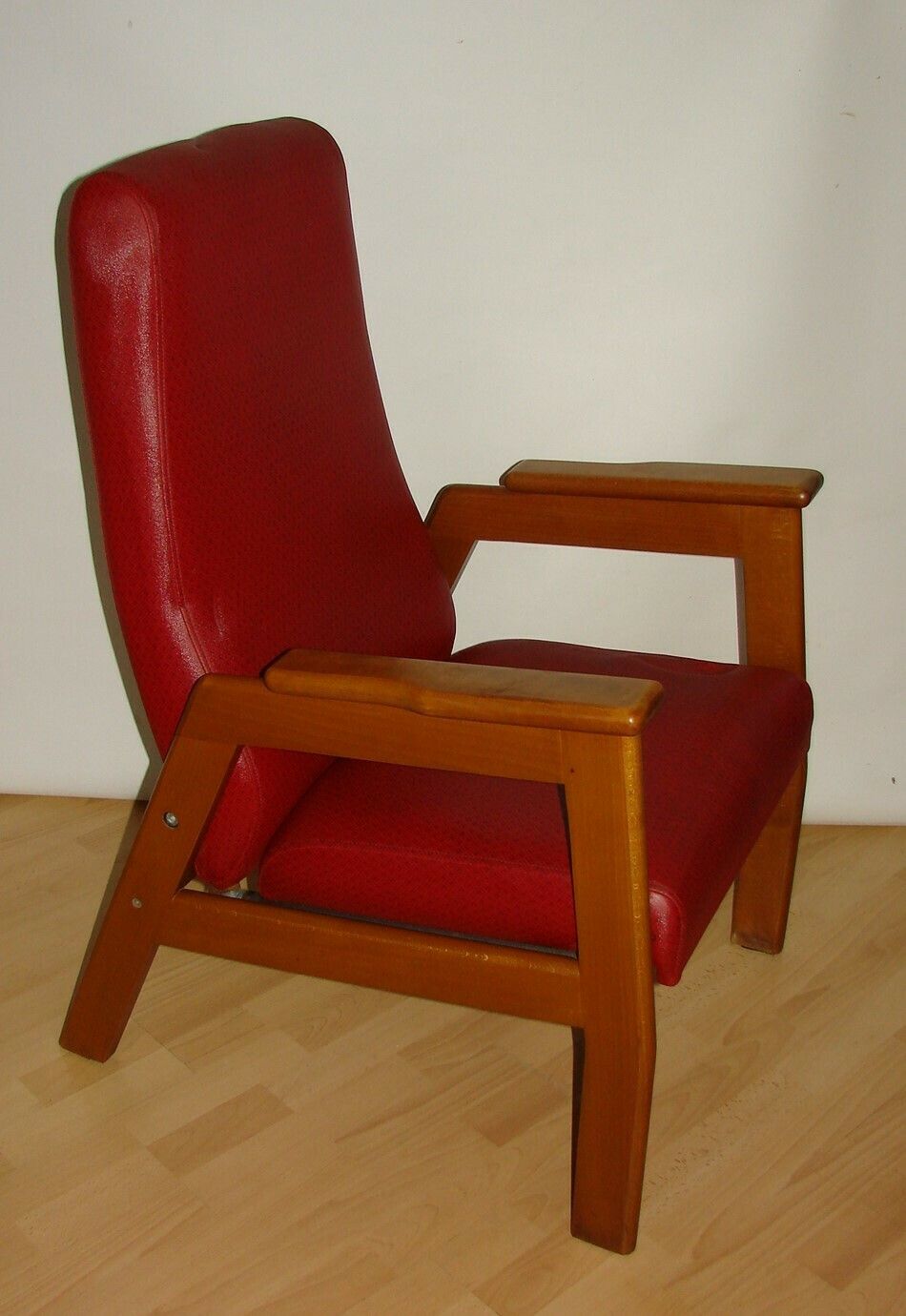 Red Armchair, 1970s, Vintage photo Furniture