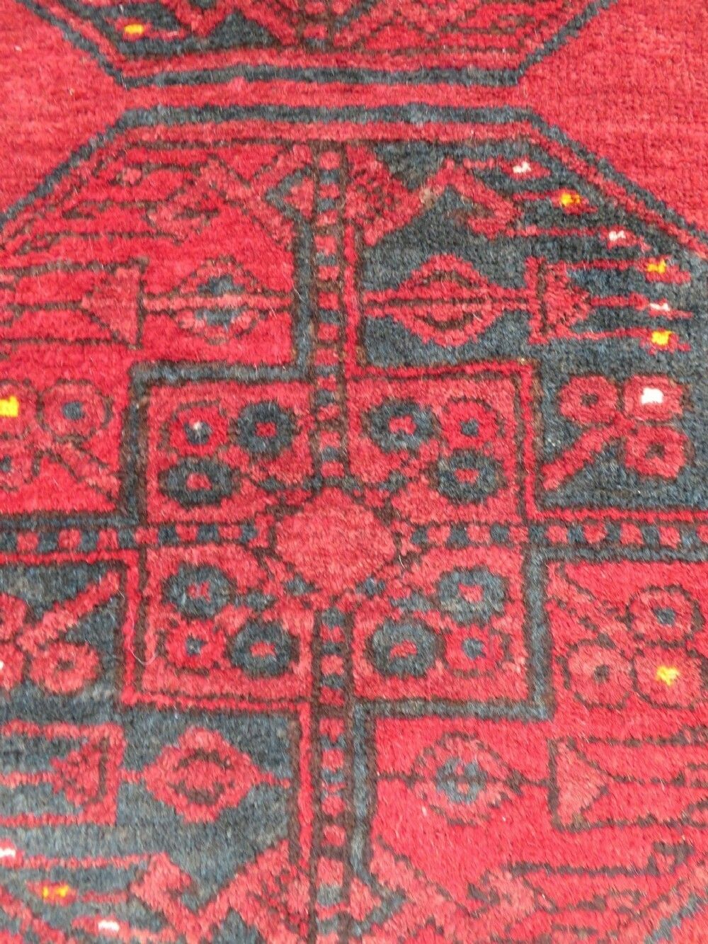 photo vinterior Antique Afghan Ersari Sulayman Village Rug.206cm X 109cm.